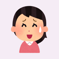 苦笑いする女性